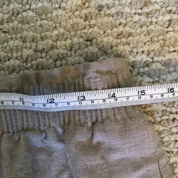 Metallic brown and silver mod elastic waist skirt M - Picture 10 of 14